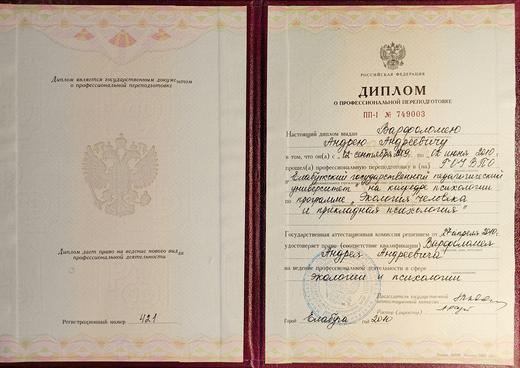 Диплом ЕГПУ 2010